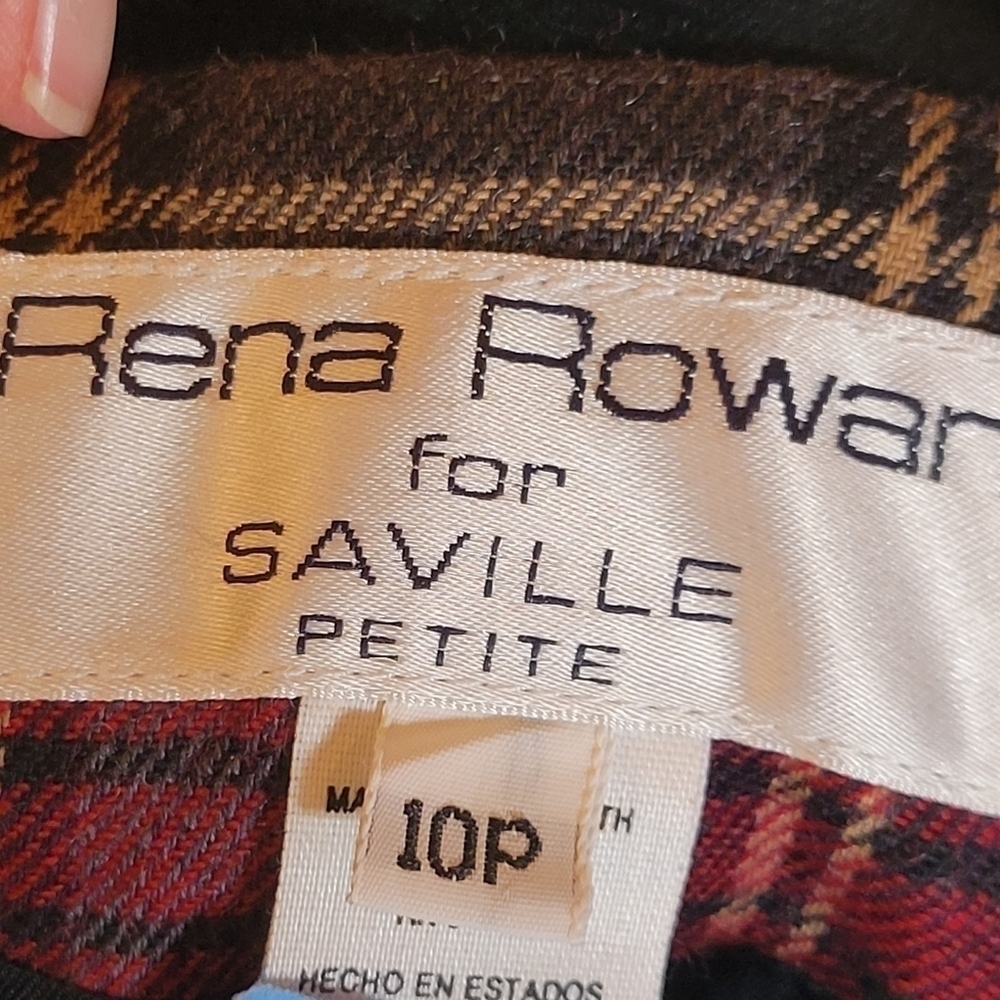RENA Rowar for Saville blazer jacket with a velvet collar size 10p - Picture 7 of 8